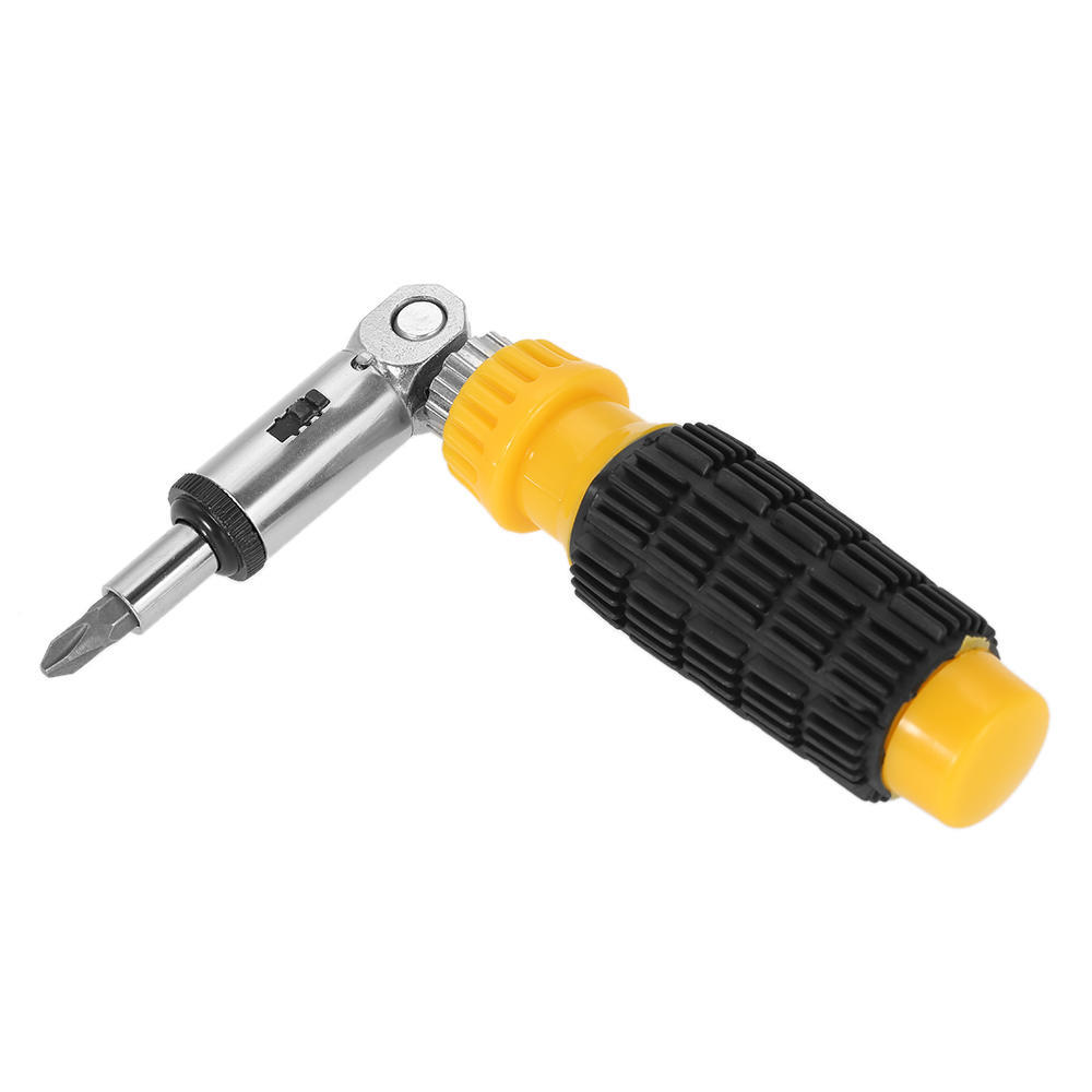 Quick-change Magnetic Ratcheting Ratchet Screwdriver 5 Positions Bit Holder Sturdy Ratchet Tool KTY