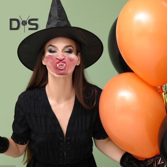 Маска на Хэллоуин из латекса, забавная маска на пол-лица, дышащая, реалистичная, ужасная маска для костюмированной вечеринки, косплей