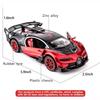 Bugatti Vision GT Supercar 1/32 цинковый сплав литье под давлением модель автомобиля игрушка со звуком и светом для мальчиков и девочек подарок