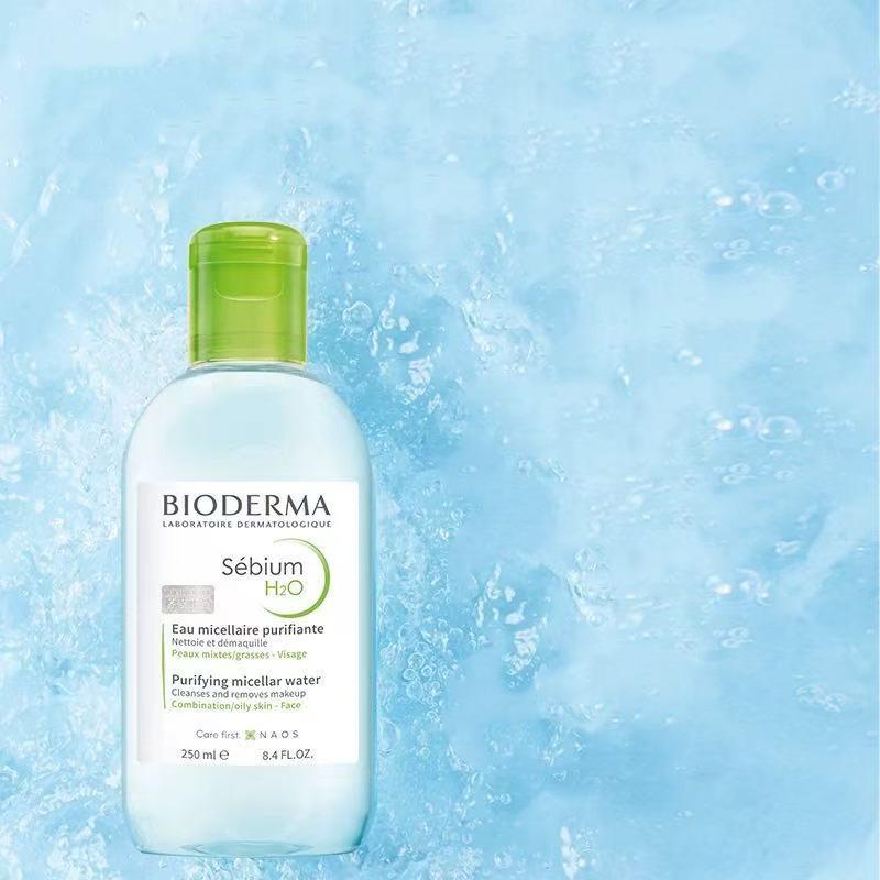 Bioderma Чистый комплект из трех предметов: Смывка для лица Jingyan Oil Control 500 мл Смывка для лица Jingyan Oil Control 250 мл Ватные диски для снятия макияжа 30 шт./упак.