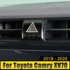 Для Toyota Camry XV70 70 2018 2019 2020 нержавеющая сталь салон автомобиля аварийный свет лампа выключатель предупреждающая кнопка отделка крышка наклейки