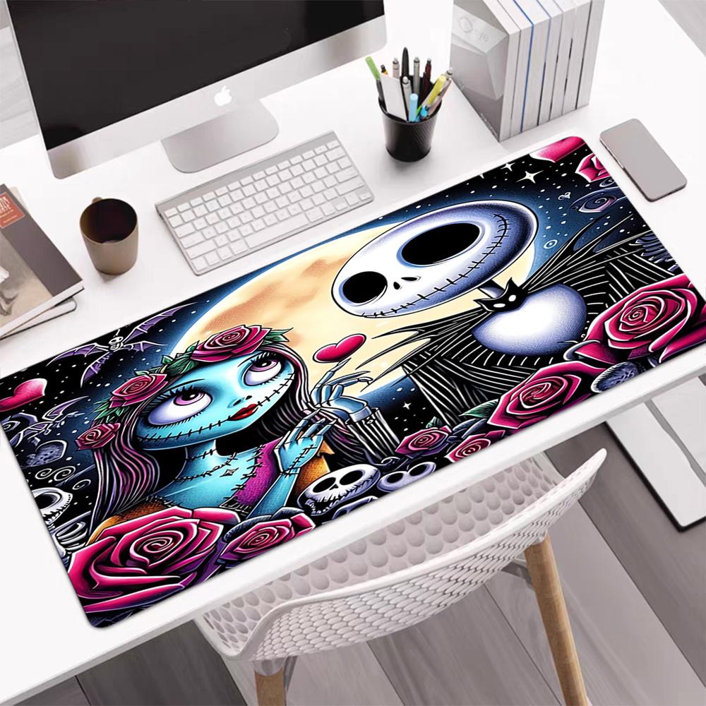 The Nightmare Before Christmas Theme Mouse Pad, Non Slip Rubber Base, Multifunctional Office & Home Decor, Perfect for Workspace Personalization.
