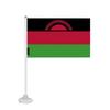Drapeau - Malawi - Mini Drapeau Ventouse - 20 X 30 Cm - Polyester - Impression Recto/Verso