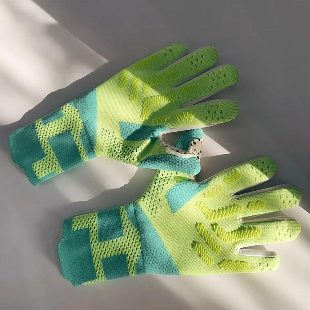 1Pcs Thickened Latex Goalie Gloves Anti-slip Football Soccer Gloves  for Adults Kids
