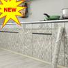 55cm Kitchen Cabinets Wallpaper Easy To Clean Adhesive Wall Wallpaper Cooking Bench Peel Off Adhesive Tape Sticker Self-adhesive