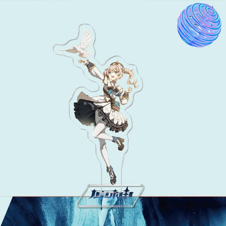 Anime Game Genshin Impact Peripheral Acrylic Cosplay Character Hero Theme Stand Acrylic Figure Stand Model Plate Desk Decor Ornament Gift