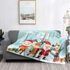 Home Decoration Plush Throw Sofa Blanket Bedspread Bed Fluffy Soft Blankets Decor Plaid Modern Halloween Merry Christmas Winter