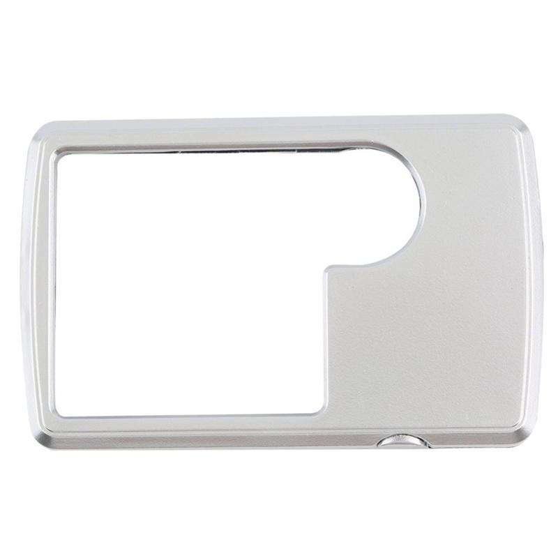 3X 6X светодиодная лупа для ювелирных изделий, лупа для кредитных карт, увеличительное стекло