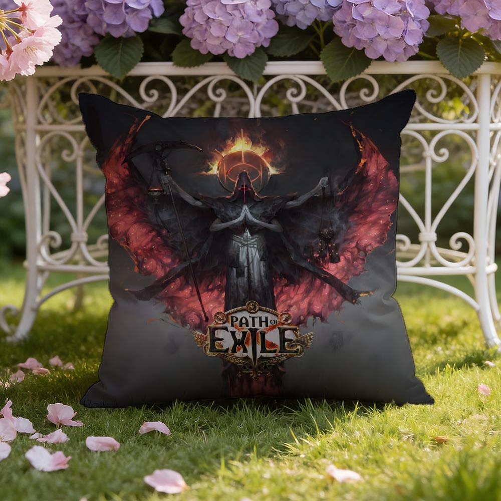 Игровой Path of Exile Наволочка для дома и автомобиля Двухсторонний чехол на подушку: Двусторонняя конструкция для максимального комфорта