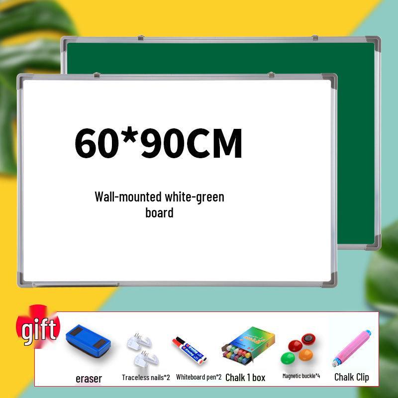 Большая мобильная настенная магнитная белая/черная доска