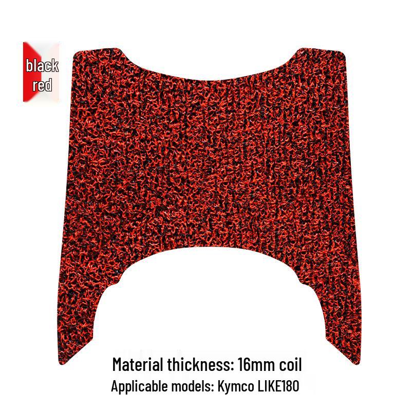Thickened Silk Non-Slip Footrest Pad for Kymco LIKE180 Scooter, Rainproof