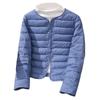 2025 Women's Lightweight Down Jacket: Short Style, Two-Way Round/V-Neck, Perfect for Autumn & Winter