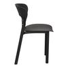 Kabru CHAIR black POLYPROPYLENE profiled backrest