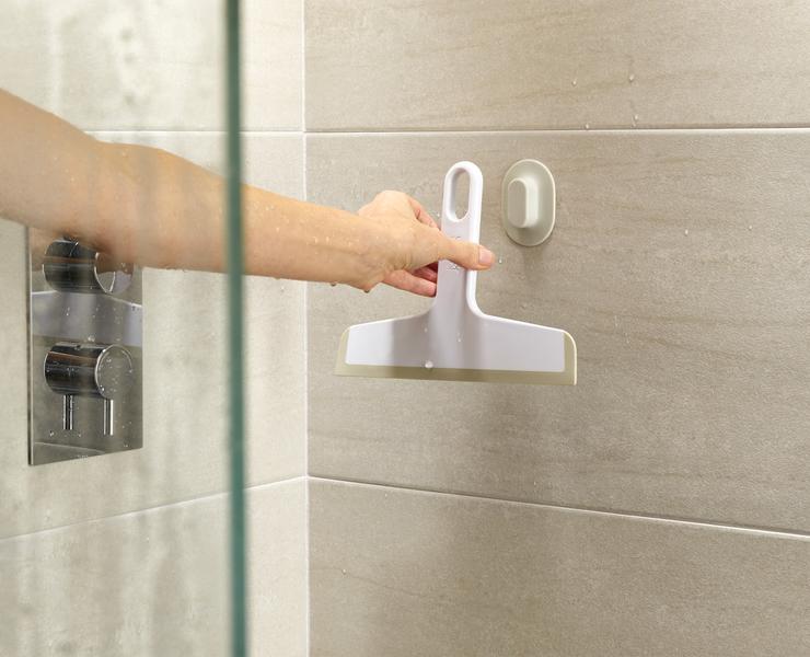 Joseph Joseph Duo Shower Squeegee for Glass and Mirrors with Suction Cup