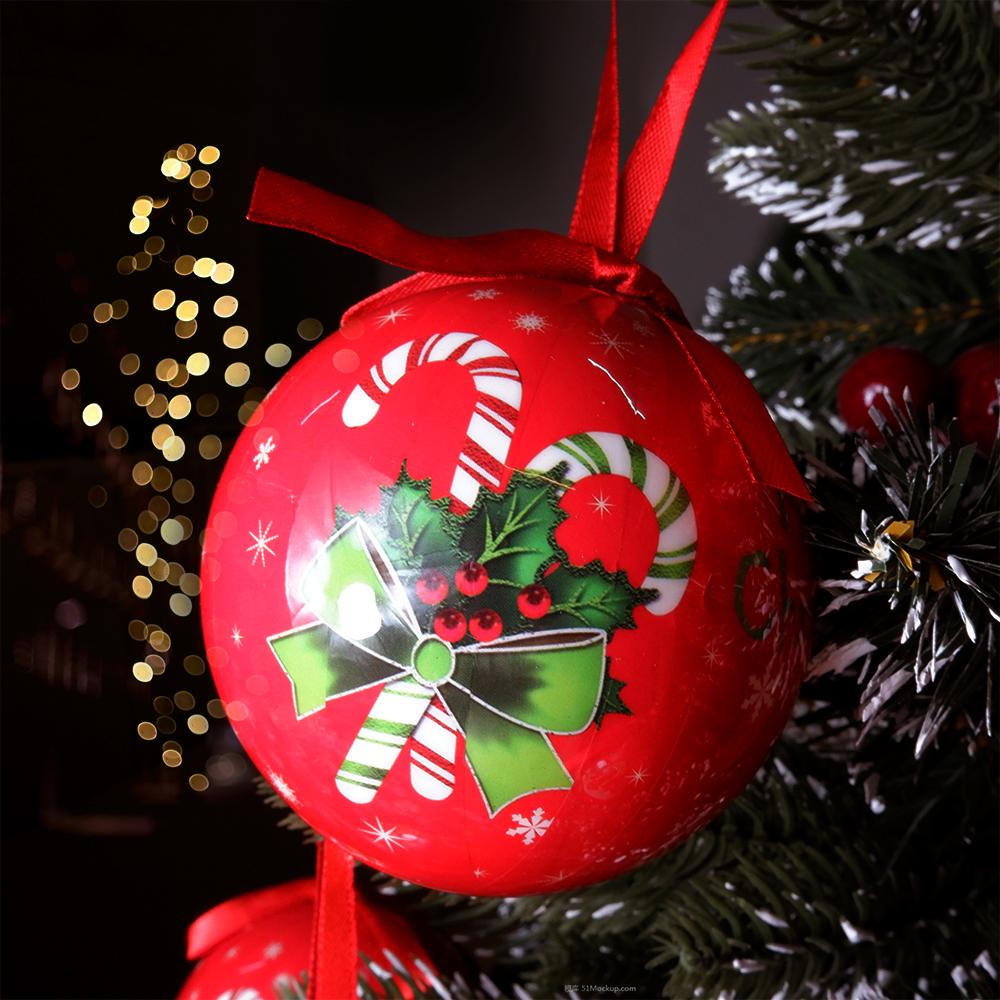 14 шт. в коробке, рождественские елочные подвесные шаровые украшения Navidad, новогодний шар, безделушка для рождественских украшений своими руками, шар с ремнями, детский подарок