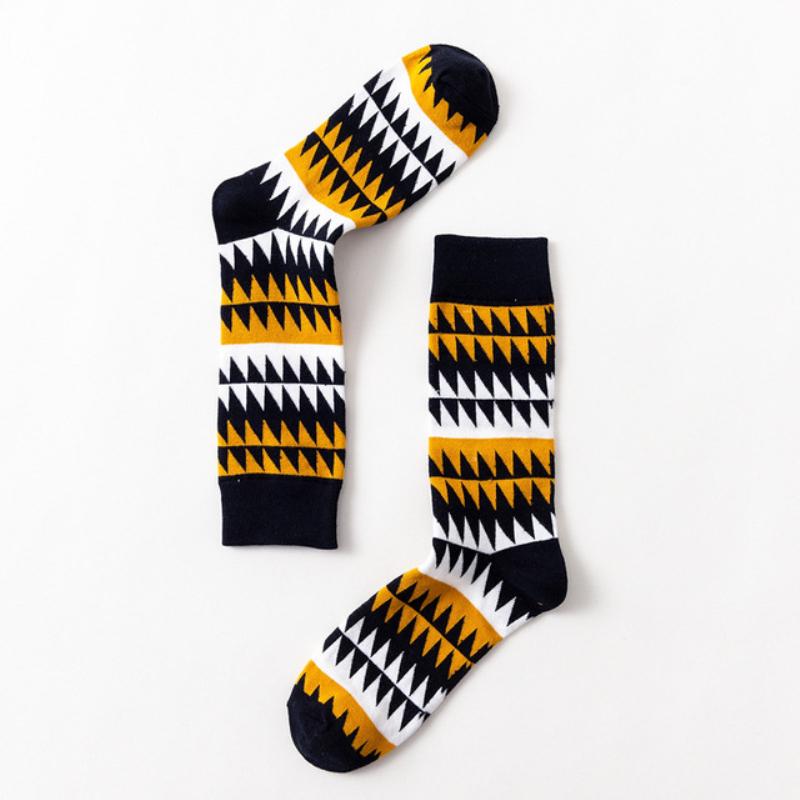 Модные мужские носки, красочные деловые свадебные носки в британском стиле, летние хлопковые носки для экипажа