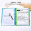 Разделитель цветной индексный Tranbo A4 на 11 отверстий, 5-страничная PP папка