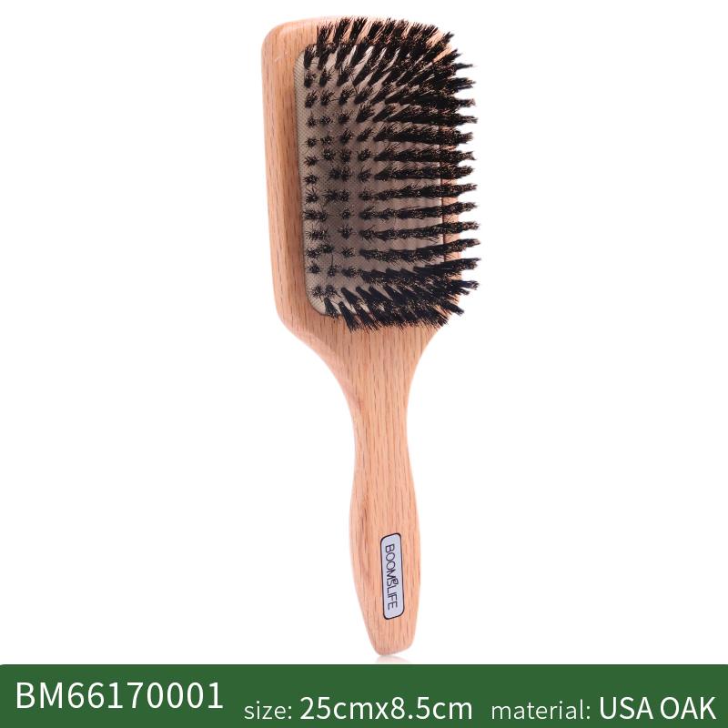 Brosse Cheveux Femme Boar Bristle Hair Brush Women Combs for Hair Detangle Brush Wood HairBrush Barber Comb Scalp Massage Brush