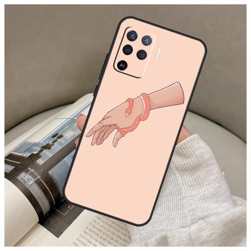 Чехол-рука-змея для OPPO A53 A5 A9 2020 A96 A76 A16 A54 A74 A94 A58 A78 A98 A52 A72 A15 A17 A57 A77 A79