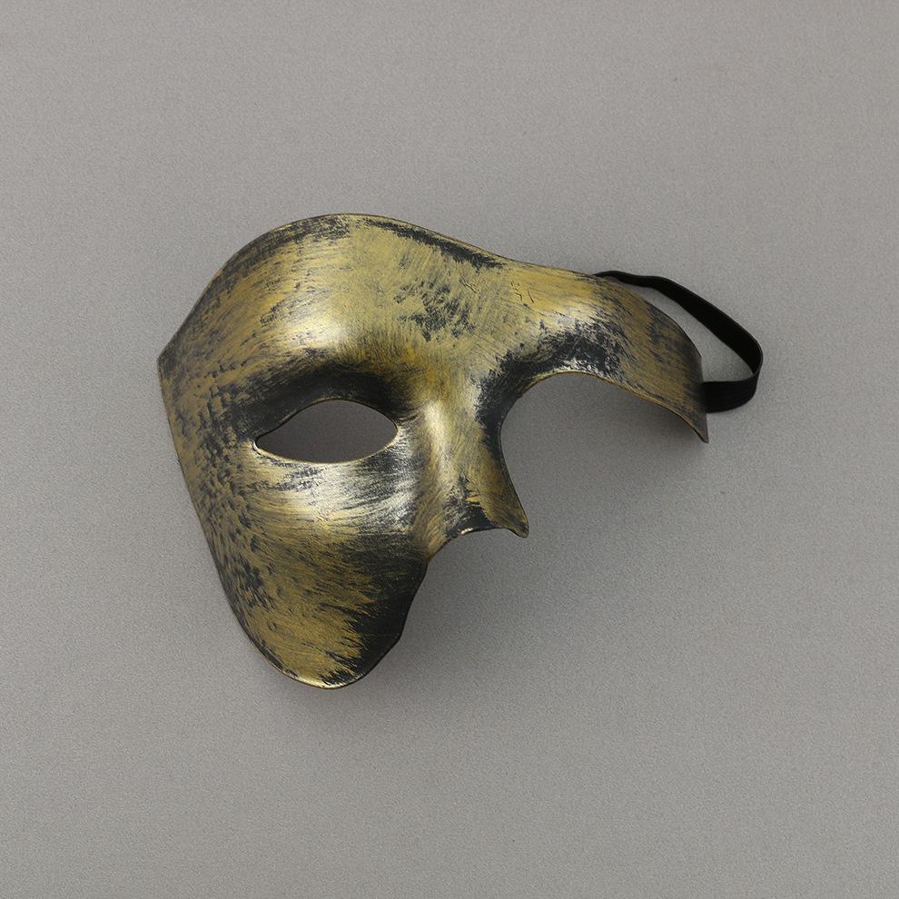 Хэллоуин Маскарад Пластиковая Маска Косплей Реквизит Взрослый Европейский Ретро Красивый Мужской Маска на Половину Лица