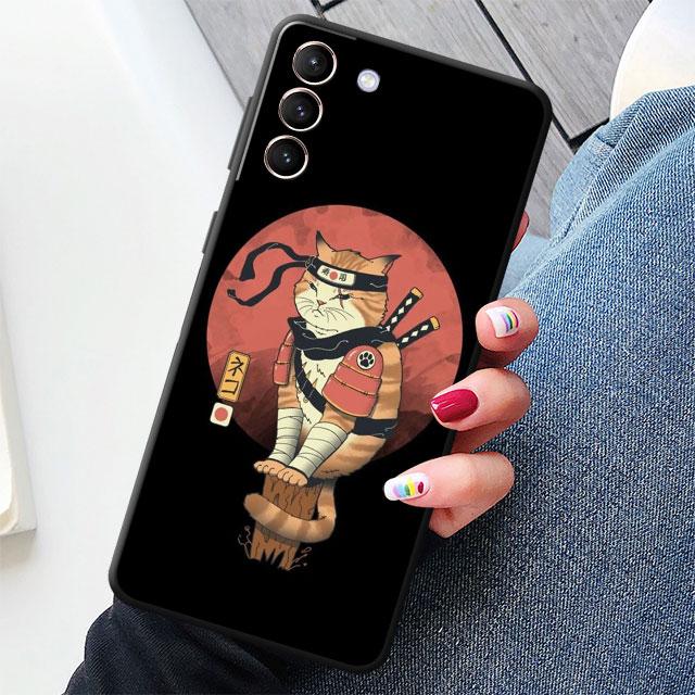 Чехол Для Samsung Galaxy S20 S22 S21 FE S10 S23 Plus S24 Note 20 Ultra 10 Черный Мягкий Чехол Для Телефона Отличная Волна Рамена Япония S24Ultra