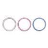 Car Accessories One-Click Start Button Decorative Ring Handmade Embedded Diamond Crystal Ignition Circle Decal Start Key Ornamen