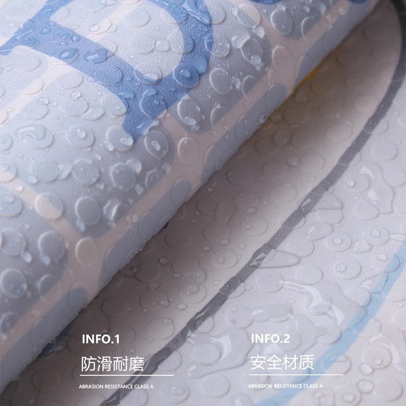 Ins Cartoon Bathroom Nonslip Mat Коврик для ног Коврик на присоске Водонепроницаемый Коврик для ванной комнаты с душем