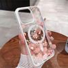 Магнитный чехол для телефона с дизайном маленьких розовых цветов для iPhone 17 Pro Max Чехлы iPhone 16 Plus 15 14 13 12 11 Air 17 Прозрачная крышка