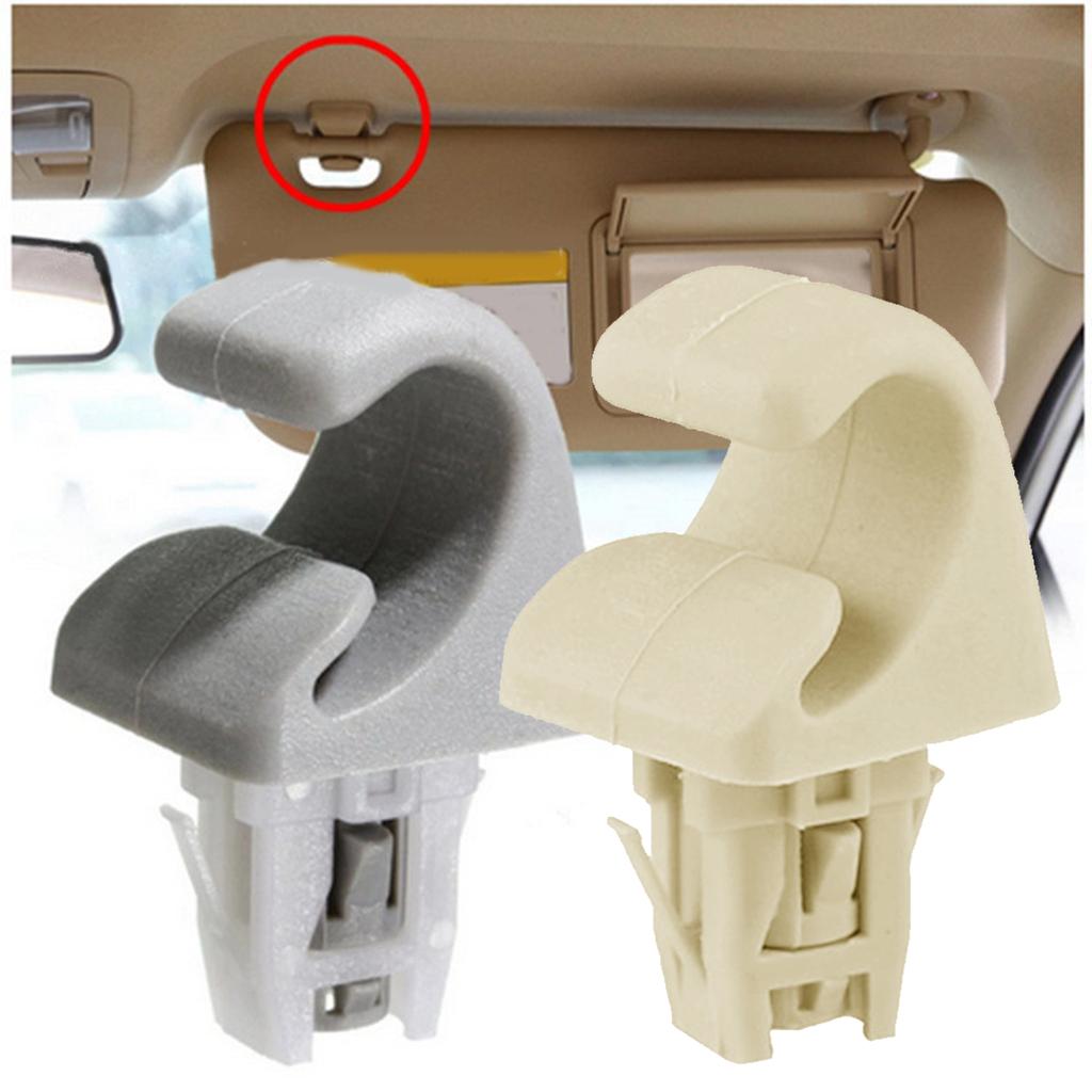1 пара зажимов для солнцезащитного козырька, держатель крючка, фиксатор внутренней отделки, зажим для крепления для Camry Corolla Matrix Prius RAV4 74348-33040