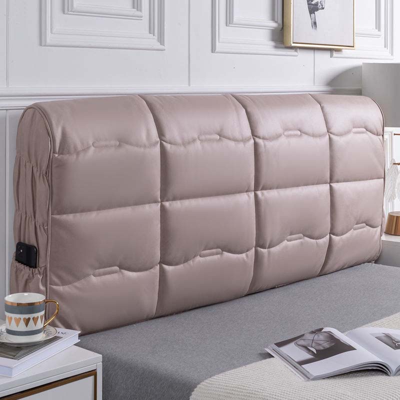 Роскошный однотонный супермягкий чехол на спинку, пылезащитный чехол для изголовья кровати, высококачественный утолщенный стеганый чехол на изголовье