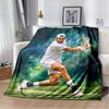 Iga Swiatek Tennis Champion Print Flannel Blanket, Soft Warm Throw Blanket for Sofa Bedroom, Tennis Fan Home Decor Gift