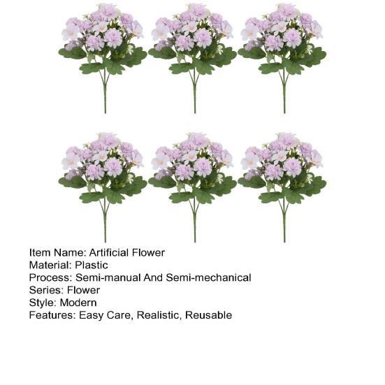 6 шт. искусственных цветов с зелеными листьями, реалистичные поддельные пластиковые цветы для дома, офиса, свадьбы, вечеринки, помещения, улицы, искусственные цветы, растения, украшения