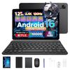 Планшеты POCKAM P12 на Android 16, 120 Гц 2,4K 12 дюймов, 48 ГБ+128 ГБ/2 ТБ, Восьмиядерный, 10000 мАч, Распознавание лица, Widevine L1, 3,5 мм разъем для наушников, Клавиатура, Стилус