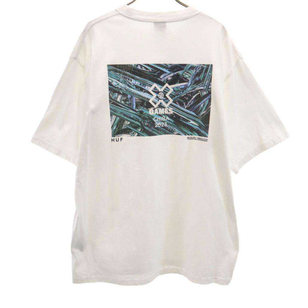 HUF X-GAMES MEGURU YAMAGUCHI коллаборация Футболка с коротким рукавом L Белый Мужская Б/У