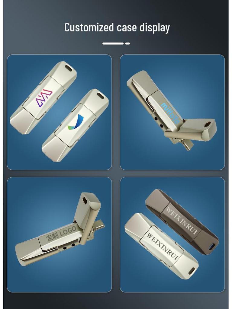 Высокоскоростной металлический флеш-накопитель 64 ГБ - Двойной интерфейс USB 3.0 и Type-C, Дизайн суперкара