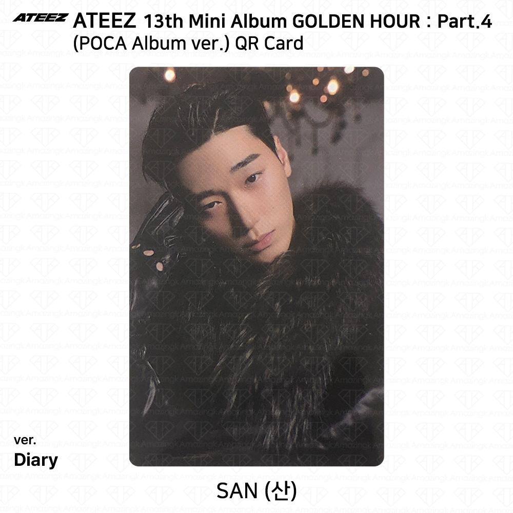 ATEEZ 13-й мини-альбом Golden Hour Часть 4 POCA Альбом версия. Фотокарта