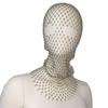 Headscarf Veil Mesh Crystal Head Mask  Headwrap Rhinestone Mesh Veil Fishnet Headhood