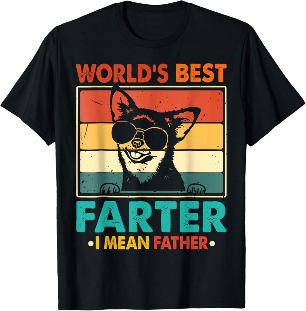 World's Best Farter I Mean Father Fathers Day Funny Dad Dog unisex T-Shirt