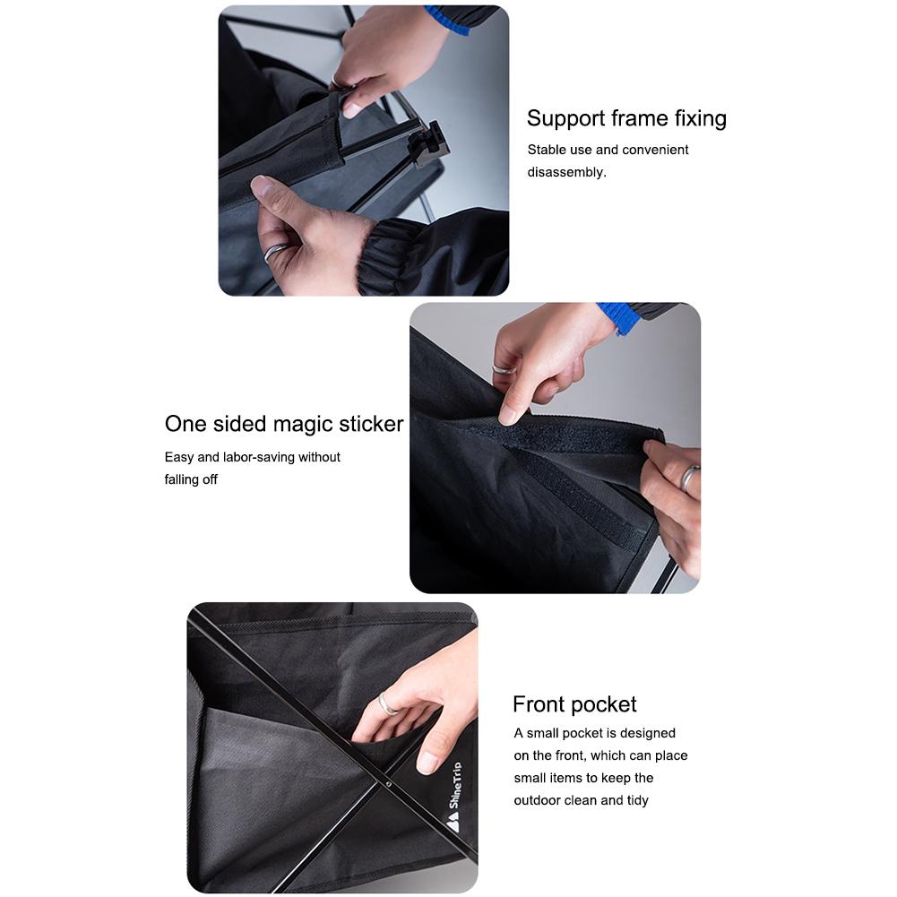 Outdoor Camping Folding Storage Bag Large Space Folding Table Under Storage Bag 600D Oxford Cloth Carry Case for Folding Table