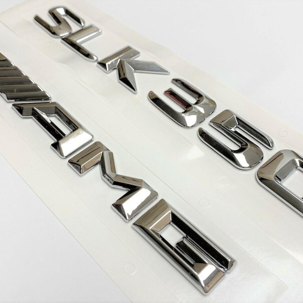 Chrome Silver Rear Trunk Emblem SLK350