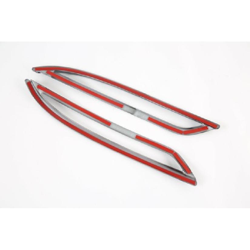 Carbon Fiber Style Rear Fog Light Lamp Cover Trim For Tesla Model Y - 2P