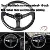 350mm Diameter Universal Racing Steering Wheel Anti Slip ABS Surfaces Ergonomic Contoured Suitable for Most Hub Adapters