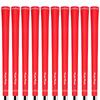 Ручки для гольфа из дерева и железа, набор из 8 сменных ручек, без задней линии, всепогодный, резиновый материал M58, однотонный, WOW, нескользящий (красный)