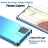 Coque pour Samsung Galaxy A12 + 2 Pièces Verre Trempé Protection écran Housse Transparent Silicone Antichoc Bumper