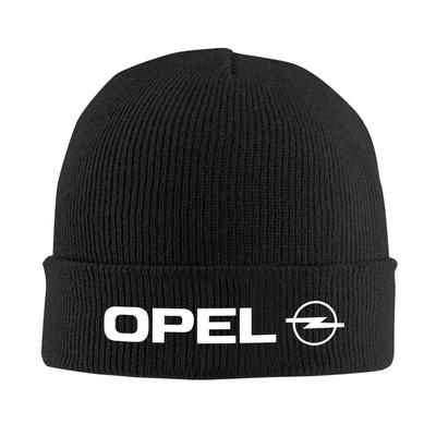 Вязаная шапка с логотипом Opel Женская Мужская Шапка-бини Зимняя шапка Акрил Немецкий производитель автомобилей Теплая шапка