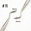 Dental Composite Filling Tool Instrument Filler Spatula Amalgam Plastic Filling Spatula Double Ends Stainless Steel