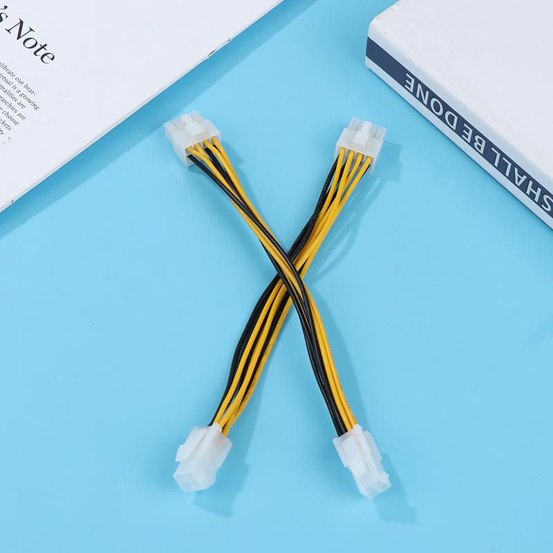1Pc 4 Pin Male To 8 Pin Female Lead Extension To Cpu Power Converter Cable