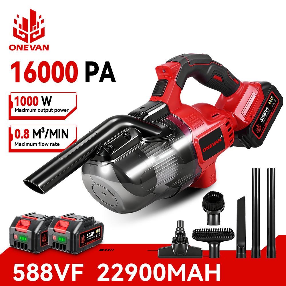 ONEVAN Электрический пылесос 16 кПа 6 в 1 Беспроводной ручной домашний пылесос Инструмент для уборки пола и шерсти домашних животных Для аккумулятора Makita 18 В штырь