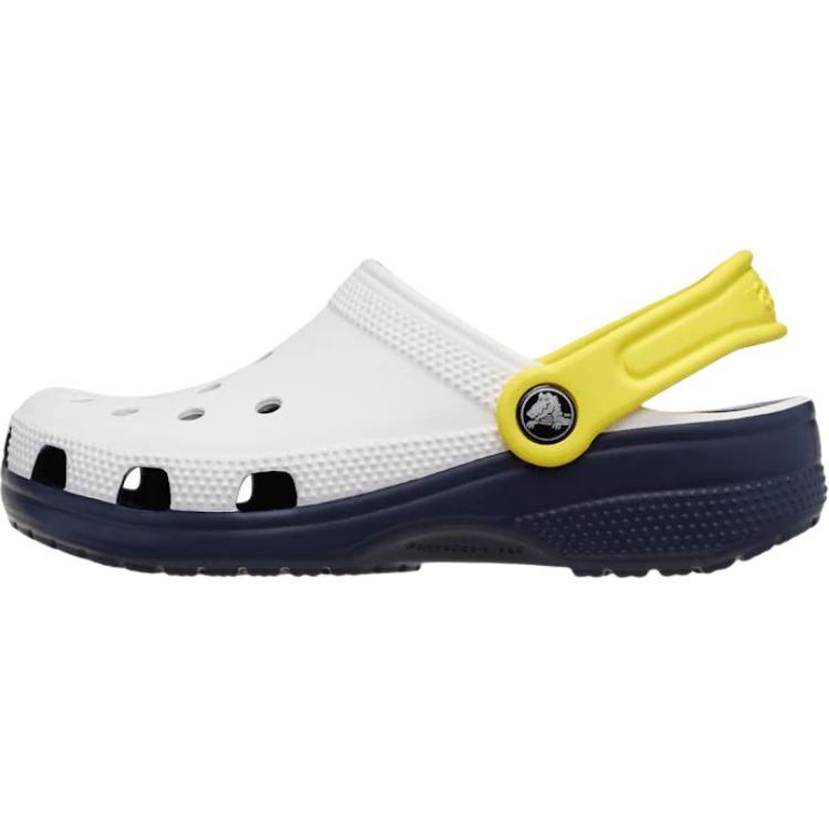 Crocs Classic Clog Comfortable Supportive Low Top Kids Sandals Kids Sandals White Yellow 211258-100