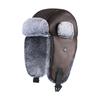 Winter New Cold-proof Leather Men's Velvet Warm Ear Protection Outdoor Skiing Windproof Women's Warm Hat
